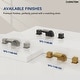 preview thumbnail 12 of 34, Double Handle Waterfall Bathroom Faucet with Pop-up Drain,Widespread 3 Hole Bathroom Sink Faucet