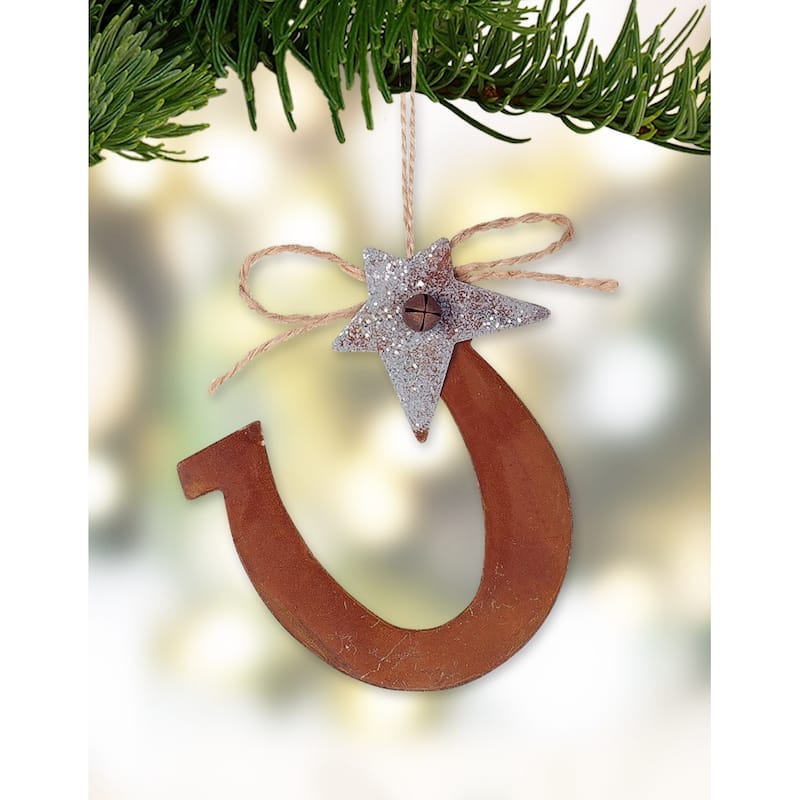 Horse Shoe Ornament, Set of 6