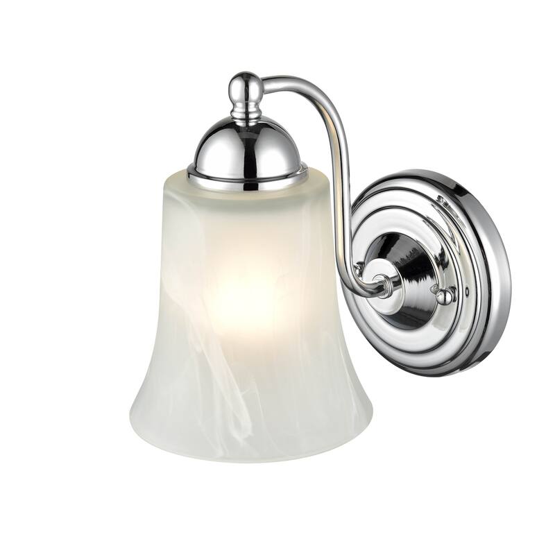 Millennium Lighting 1 Light Metal Wall Sconce with Faux Alabaster Glass Shades - N/A