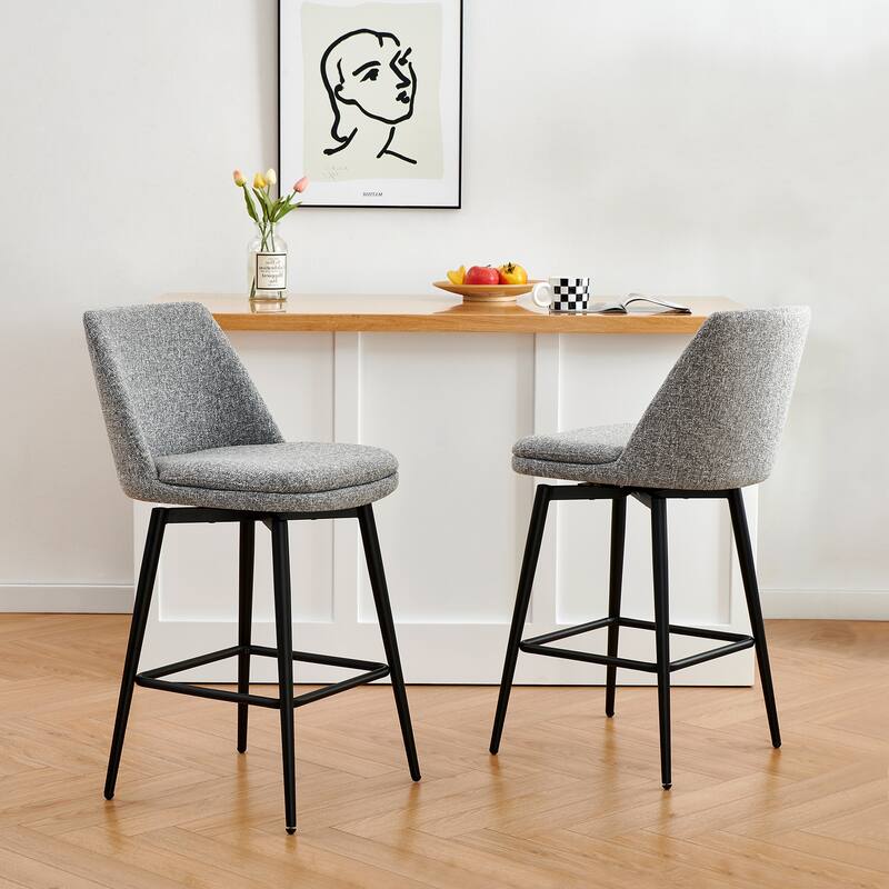 Ariel Counter Height Swivel Barstool Set