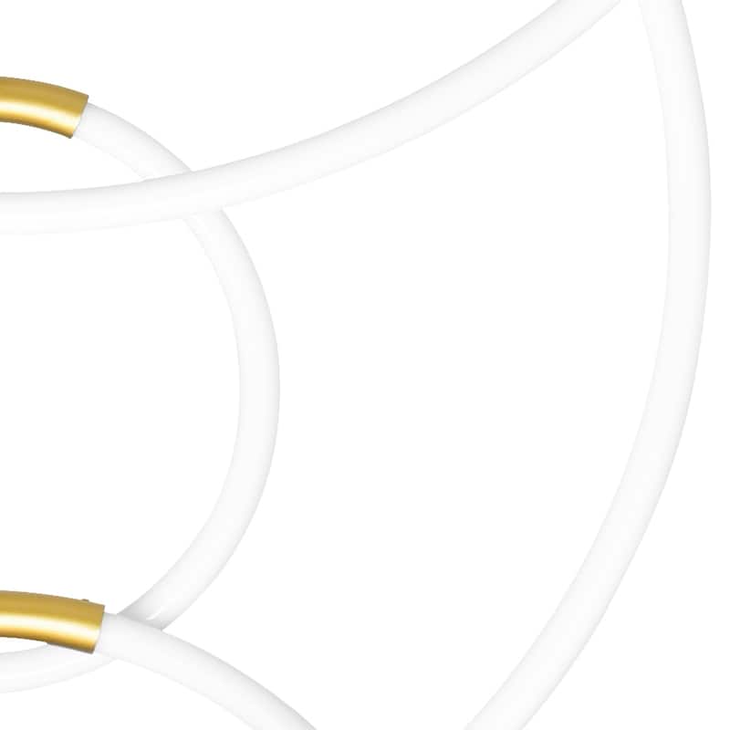 Hoops Integrated LED 35in 6 Ring Satin Gold Chandelier - Satin Gold