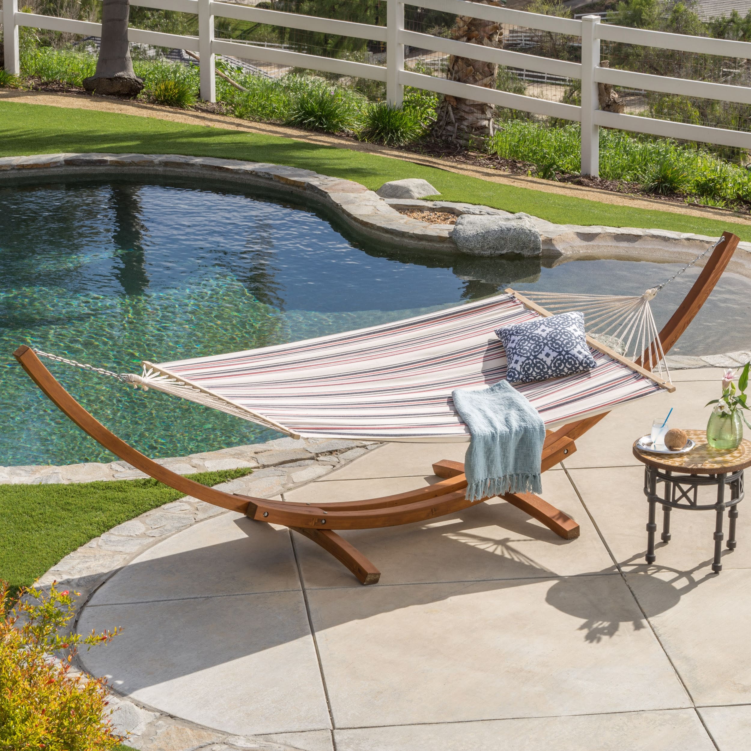 Outdoor patio hammock top