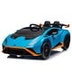 preview thumbnail 1 of 78, 24V Lamborghini Ride-On Car with Drifting Mode, Lights, and Remote Control Blue