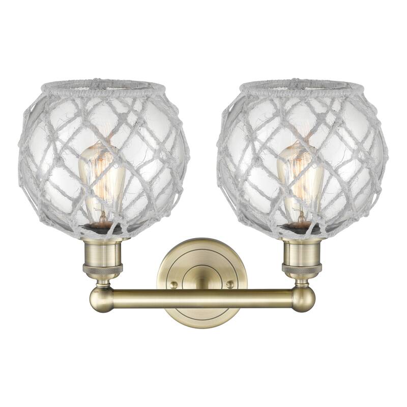 Innovations Lighting Endless Possibilities Edison - Farmhouse Rope - 2 Light 17" Bath Vanity Light