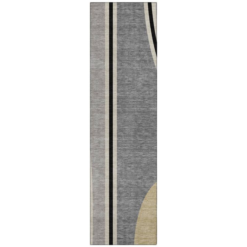 Machine Washable Indoor/ Outdoor Contemporary Keely Chantille Rug