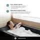 preview thumbnail 63 of 145, Fine Fixtures Acrylic-Fiberglass Soaking Bathtub, White. Alcove/Apron Front