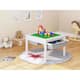 UTEX-2 in 1 Kids Activity Lego Table with Storage and Drawes