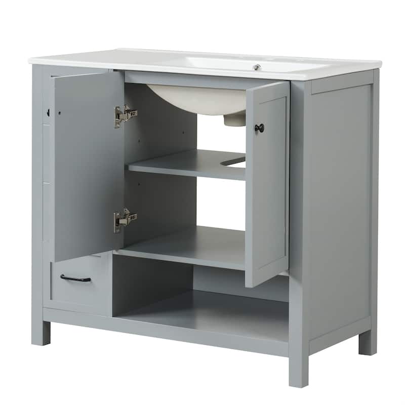 36" Bathroom Vanity with Sink Top