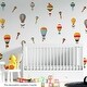 preview thumbnail 3 of 6, Walplus Colorful Hot Air Balloons Children Wall Stickers Nursery Decor