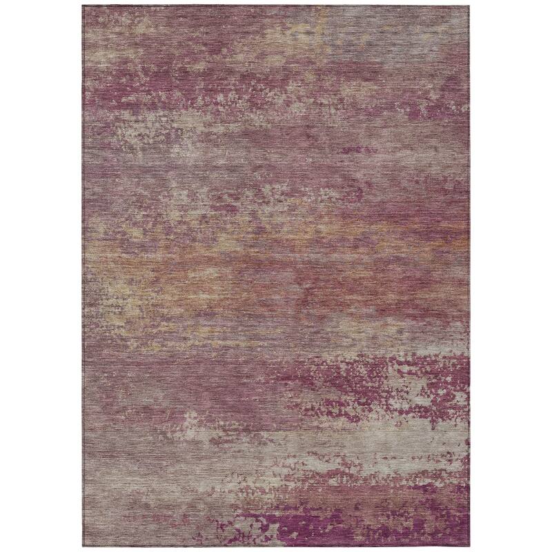 HomeRoots Abstract Transitional Rectangle Outdoor Rug