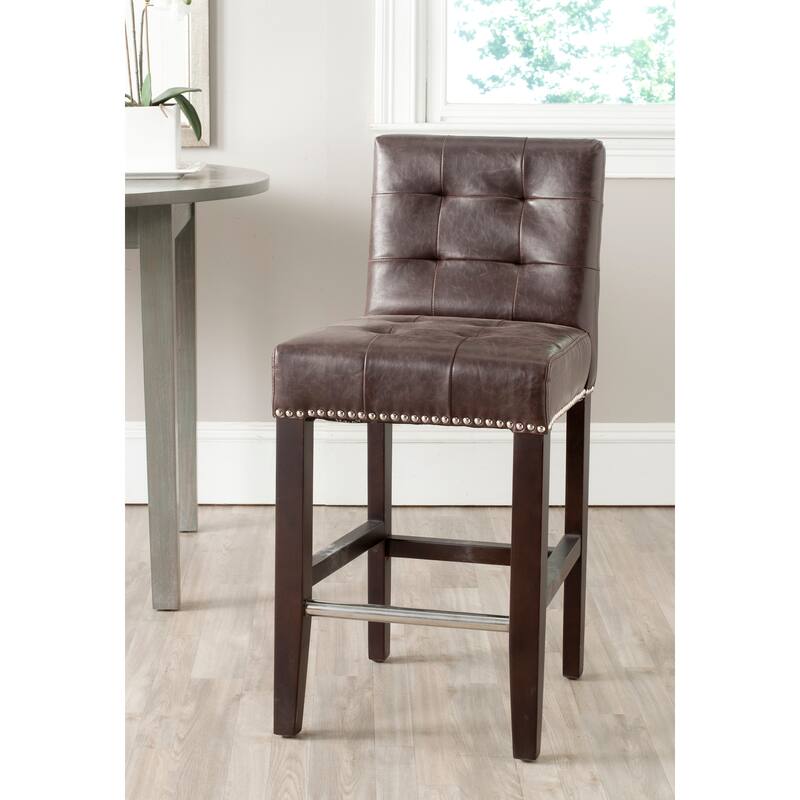SAFAVIEH Lashunda 24-inch Counter Stool - 16.7" W x 20.1" L x 34.4" H - 17Wx20Dx34H
