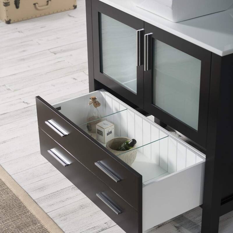 Blossom Sydney 36" Bathroom Vanity with Ceramic Vessel Sink and Mirror