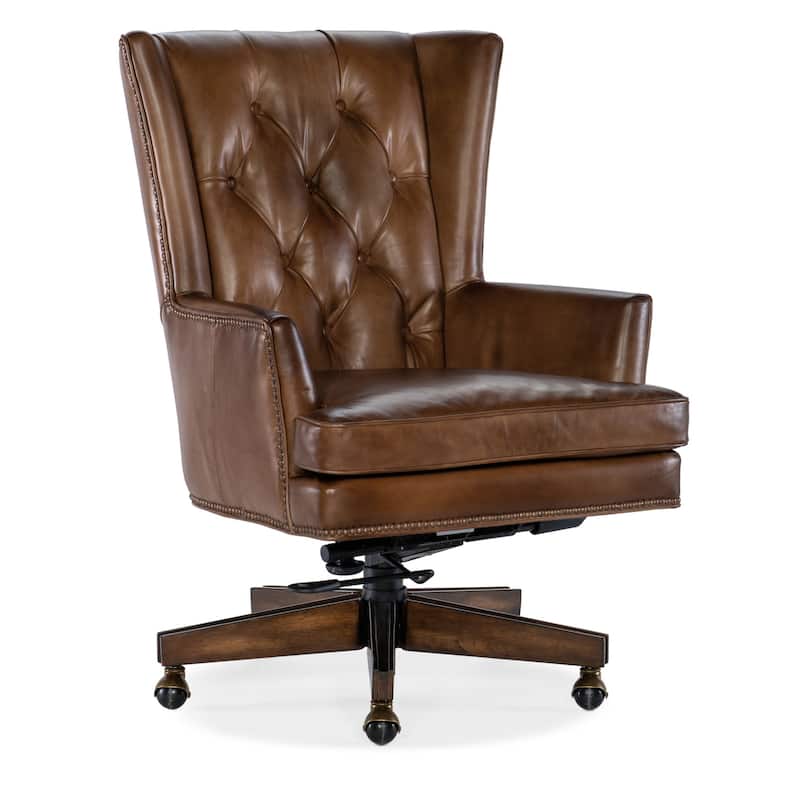 Hooker Furniture EC109 Finley 28" Wide Leather Executive Office Chair - Checkmate Pawn