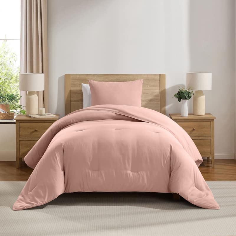 Empyrean Modern Reversible Comforter - Bali Blush - Twin XL