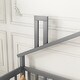 preview thumbnail 27 of 40, Twin Pine Wood House-Shaped Bedside Floor Bed with Guardrails, Kids Girls Boys Bed Frame, No Need Spring Box