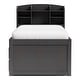 preview thumbnail 13 of 11, Furniture of America Maurice Grey Twin Rubberwood Captain Bed with Trundle and USB Port