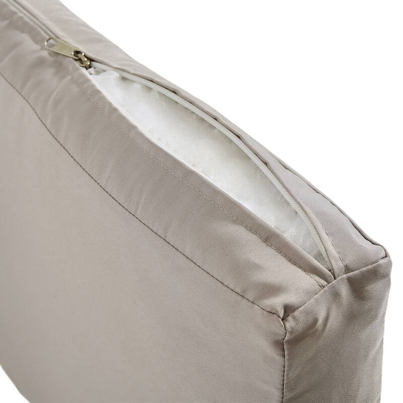 Outdoor Wicker Square Storage Ottoman with Plush Cushion