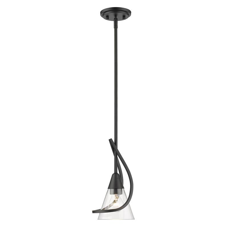 Wry Lighting Olympia 1-light Pendant in Matte Black - Matte Black