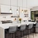preview thumbnail 2 of 17, Yarge Modern Mini 1-Light Water-drop Glass Pendant Abstract Brass Gold Adjustable Kitchen Island Lighting - D 6.7" x H 15.5"