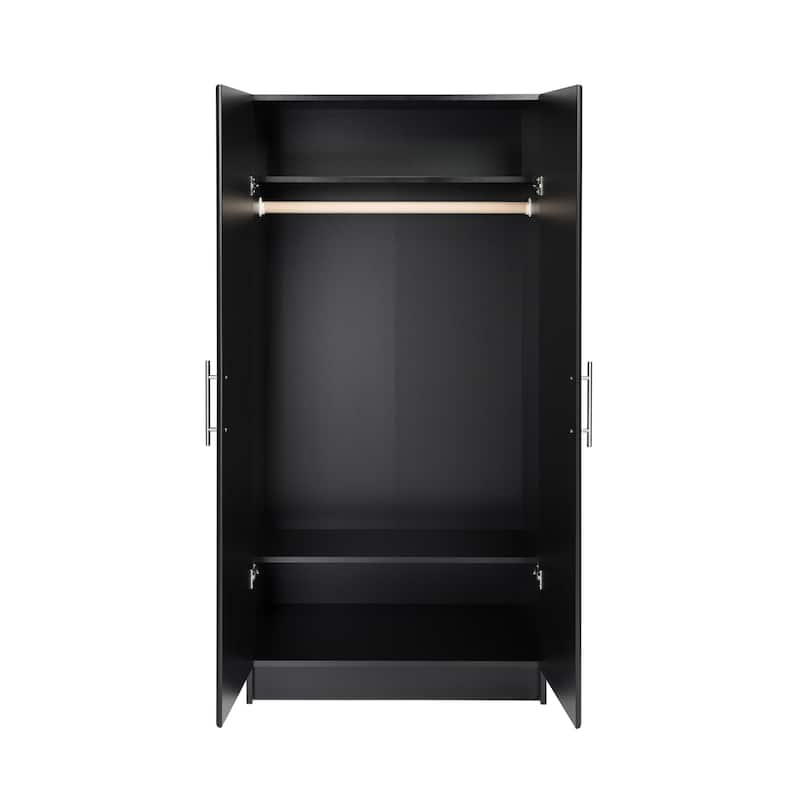 Prepac Elite Armoire Wardrobe Closet Cabinet with Hanging Rail