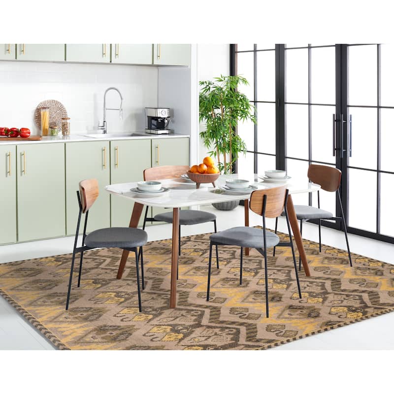 SAFAVIEH Hand-knotted Kenya Farie Southwestern Tribal Wool Rug