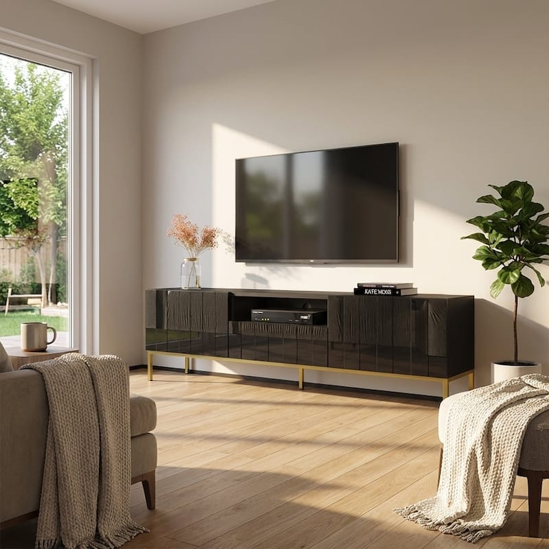 Meble Furniture Elegante 01 75" TV Stand for up to 80" TVs - 74"W x 20"H