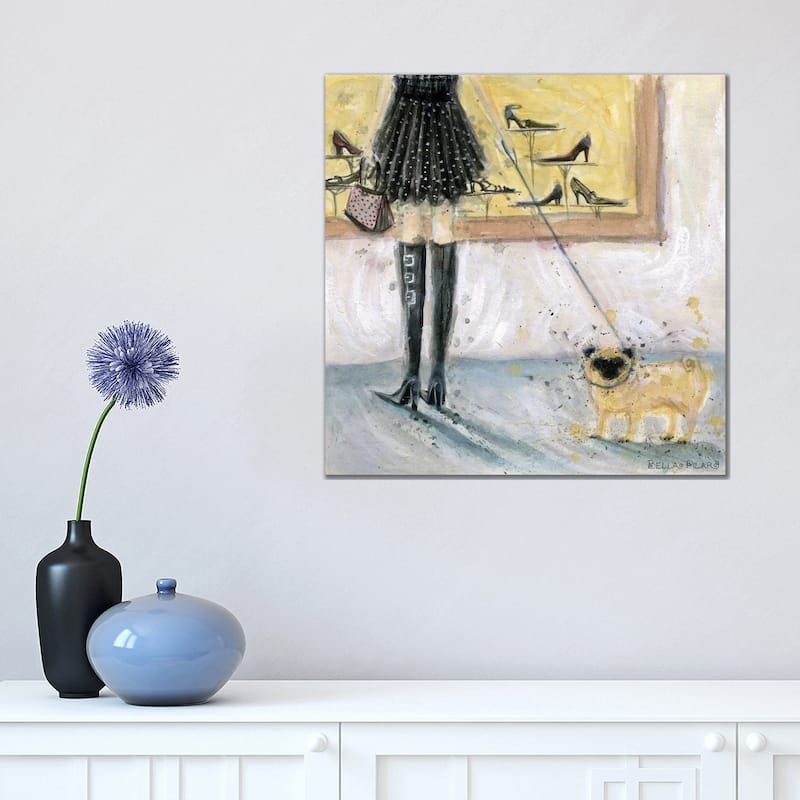 iCanvas "Pug " by Bella Pilar Canvas Print - 18x18x1.5