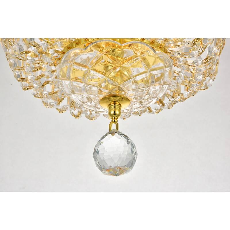 Living District Wiley Collection Gold Flush Mount