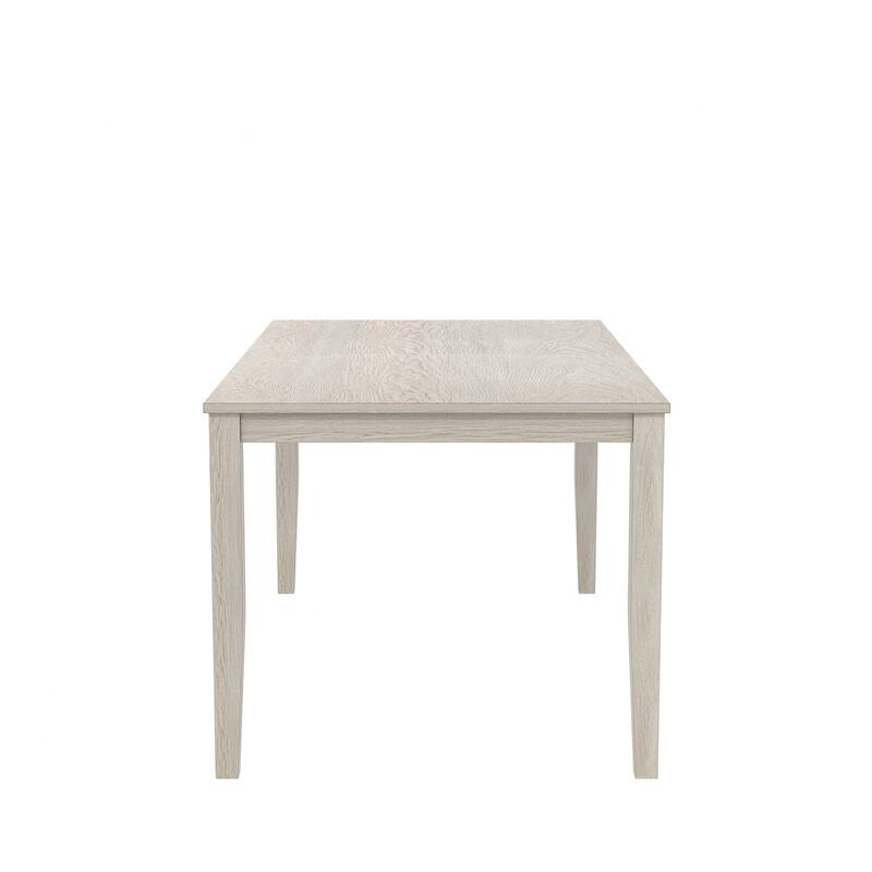 Javlergo 67 Inch Modern Wood Dining Table, Solid Wood Rectangular Dining Table for Kitchen
