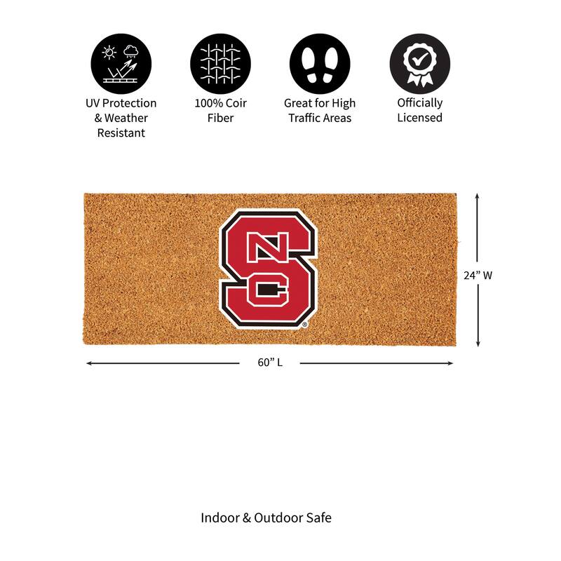 North Carolina State University Full Color Indoor/Outdoor Coir Mat