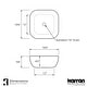 preview thumbnail 4 of 4, Karran Valera 17" Vitreous China Vessel Bathroom Sink in White