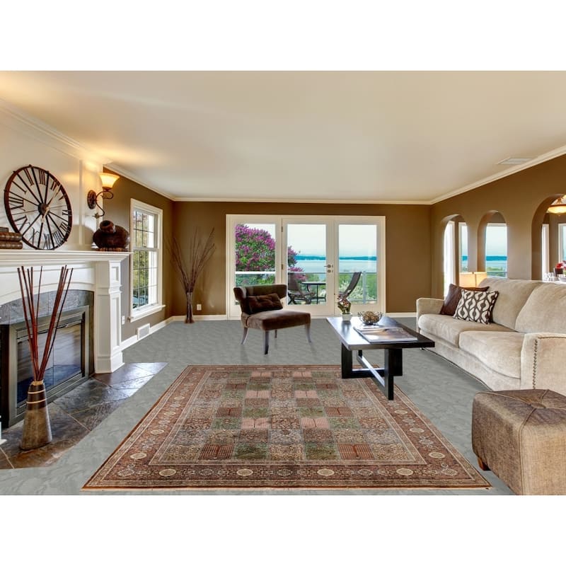 Florl Handmade Qum Persian Area Rug - 6'5"x 9'7"