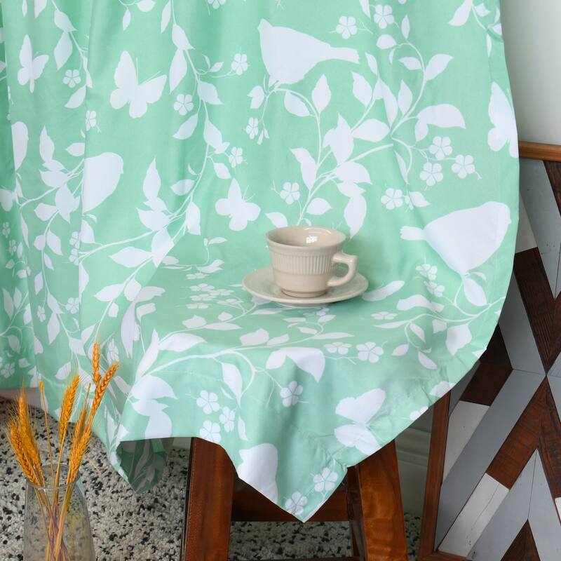 Serenta Birdsong Printed 2 Piece Curtain Set