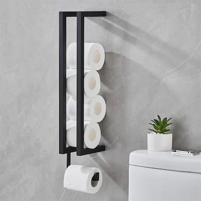 Bathroom wall mounted toilet paper holder