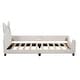 preview thumbnail 10 of 9, Twin Upholstered Daybed with Carton Ears Headboard, White, Sturdy and Fun Design