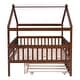 preview thumbnail 45 of 50, Full Size Wooden House Bed With Twin Size Trundle