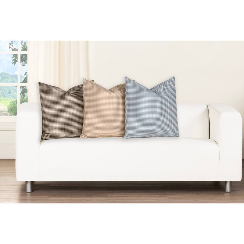 Magnolia Sashay Houndstooth Washed Cotton Accent Pillow