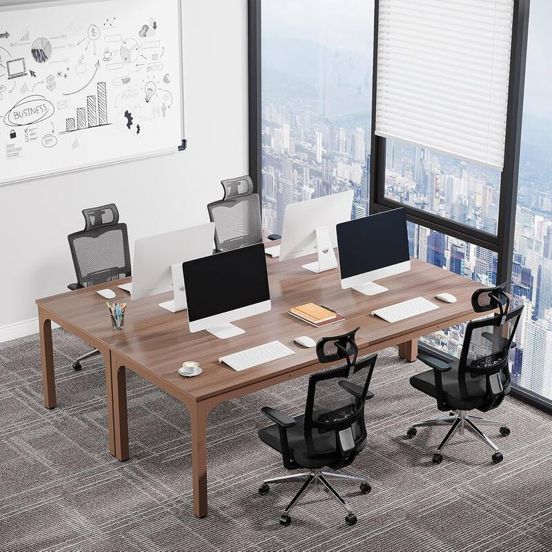 78.74" Large Rectangle Conference Table/Desk, Modern Seminar Meeting Table, Business Tables for Boardroom & Office
