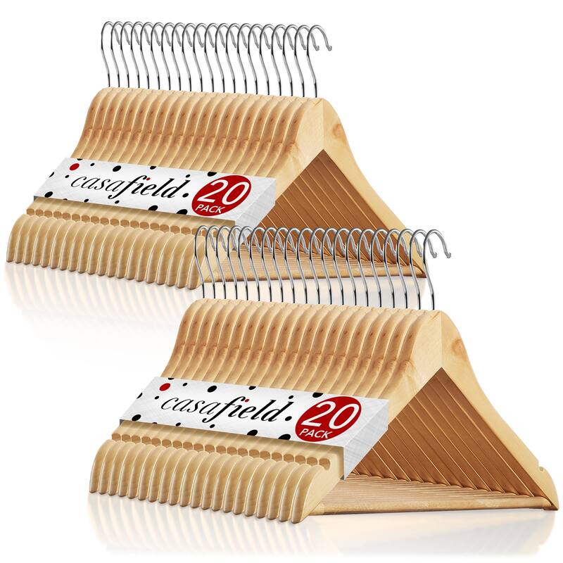 40 Wooden Suit Hangers