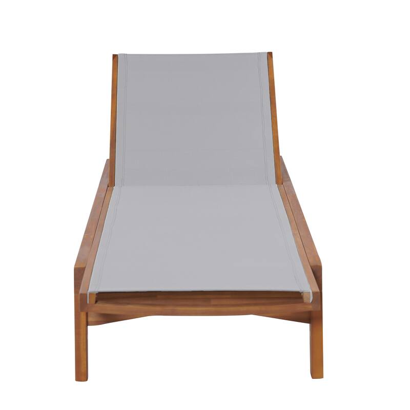 Christopher Knight Home - Orion Acacia Wood Outdoor Chaise Lounger
