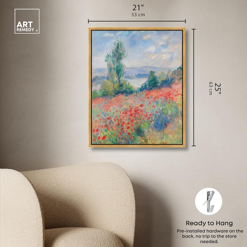 Blanket of Poppies I Canvas by Art Remedy