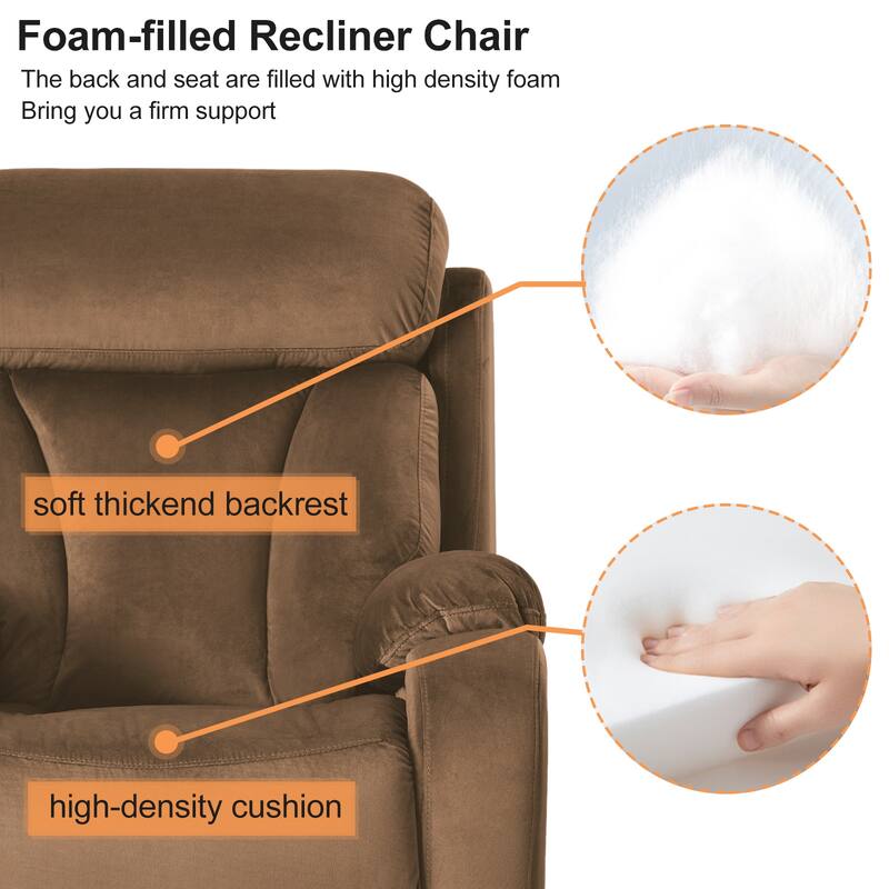 Power Lift Chair Recliner for Elderly with Remote Control,Electric Reclining Sofa,Fabric Power Recliner for Living Room