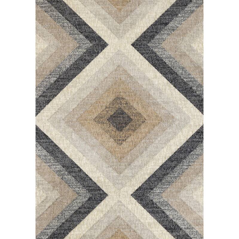 HomeRoots Geometric Modern Rectangle Area Rug - 8' X 11'