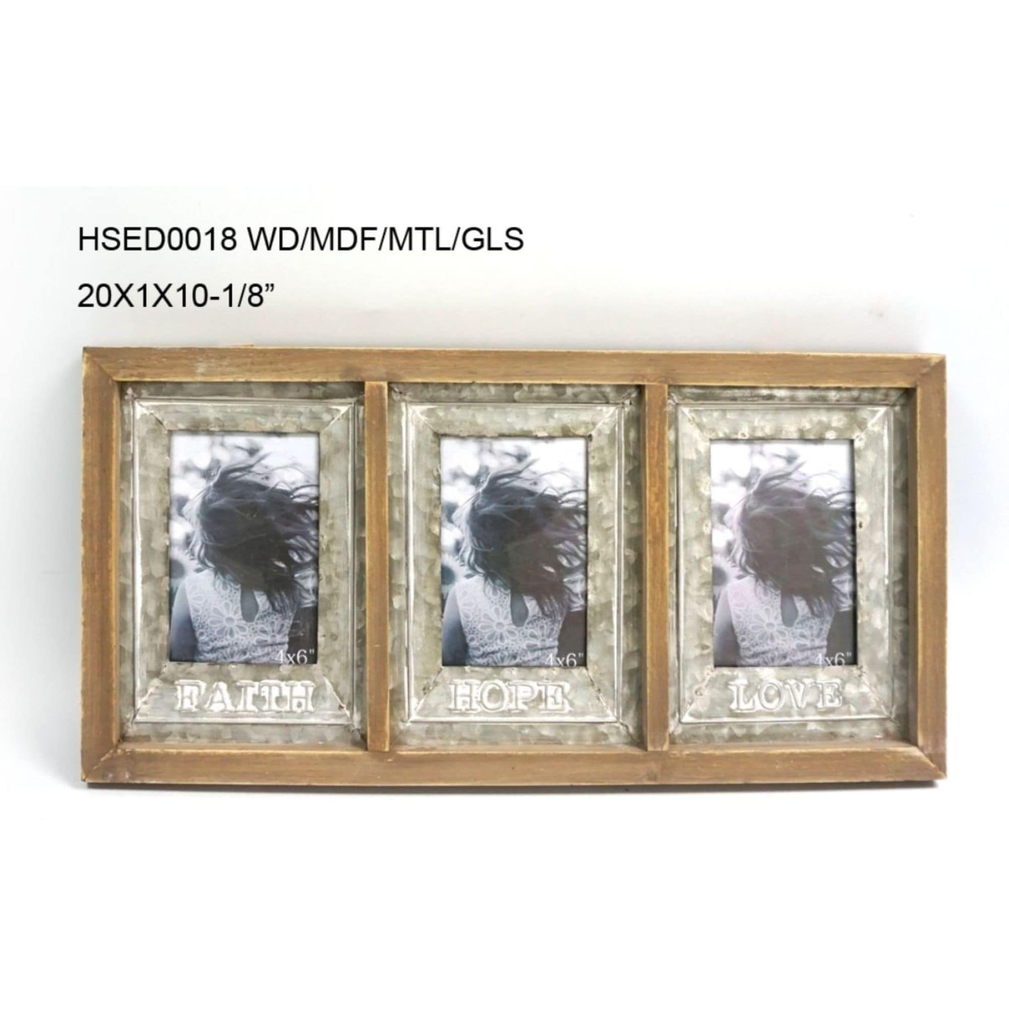 20 Brown Faith Hope Love Distressed Finish Rectangular Picture Frame Overstock 31848909