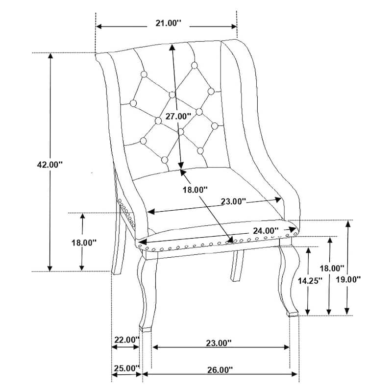 Brockway Upholstered Arm Chair (Set of 2) - 26.5" x 30" x 43.25"