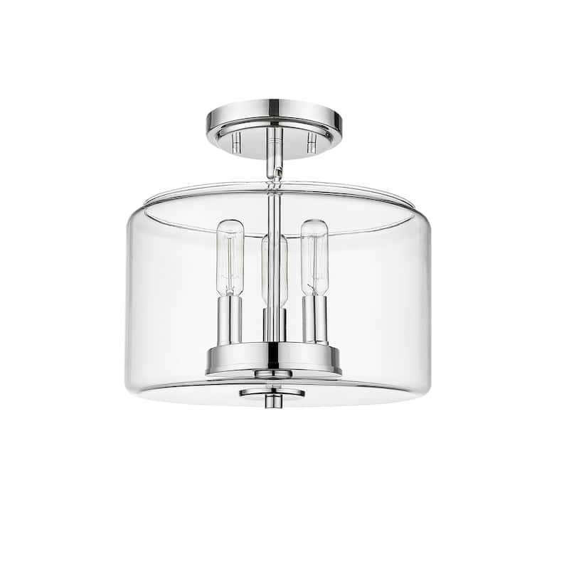 Millennium Lighting Asheville 3 Light Semi-Flush Ceiling Mount Fixture