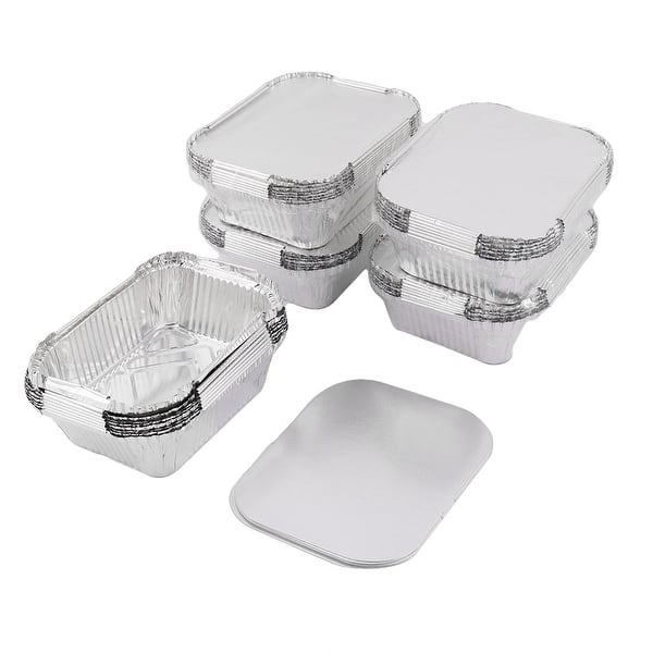 40pcs Christmas Foil Containers with Lid
