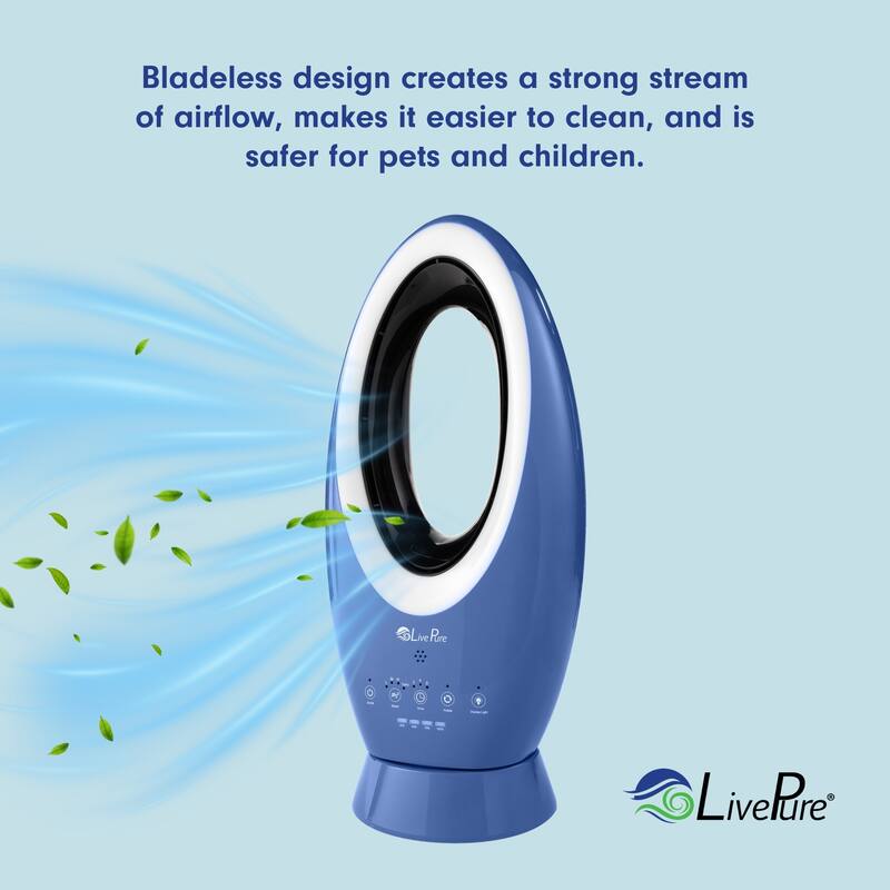 LivePure Bladeless Indoor/Outdoor Rechargeable Fan