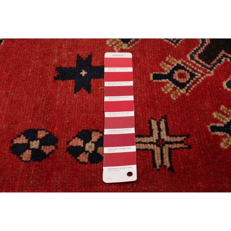 ECARPETGALLERY Hand-knotted Konya Anatolian Red Wool Rug - 3'6 x 9'5