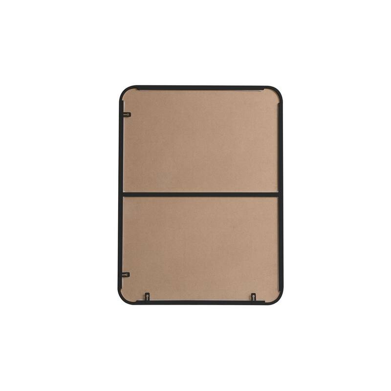 Ezra Soft Corner Metal Rectangular Mirror
